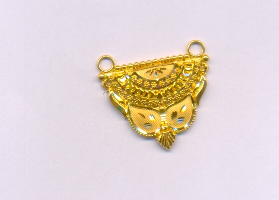 GOLD PENDENT PLAIN FANCY