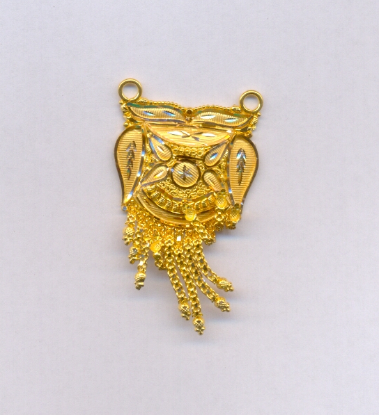 GOLD PENDENT PLAIN FANCY