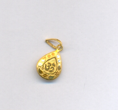 GOLD PENDENT PLAIN FANCY