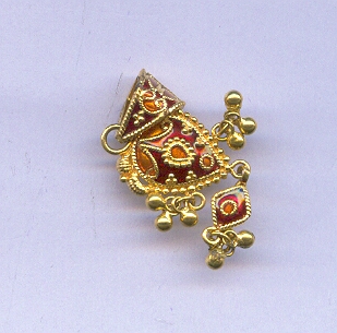 GOLD PENDENT PLAIN FANCY