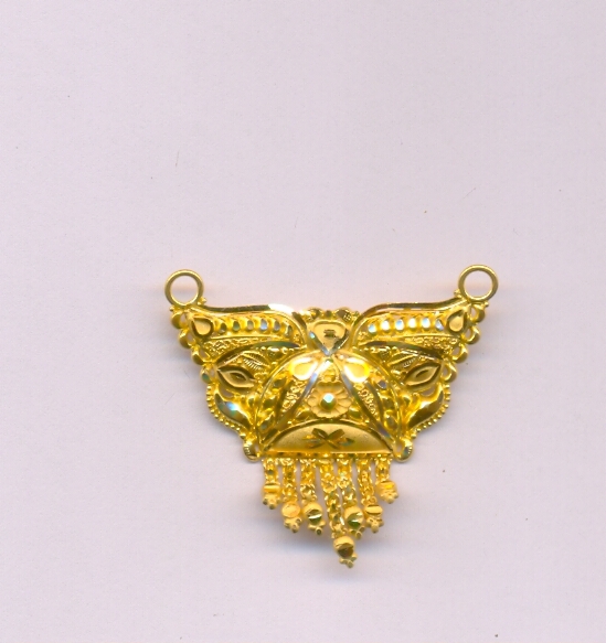 GOLD PENDENT PLAIN FANCY