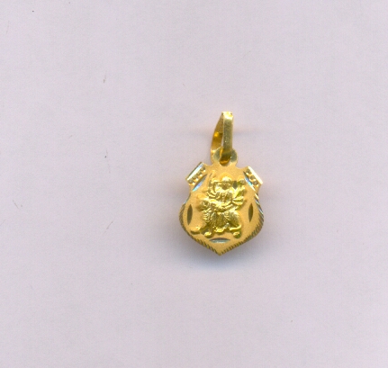 GOLD PENDENT PLAIN FANCY