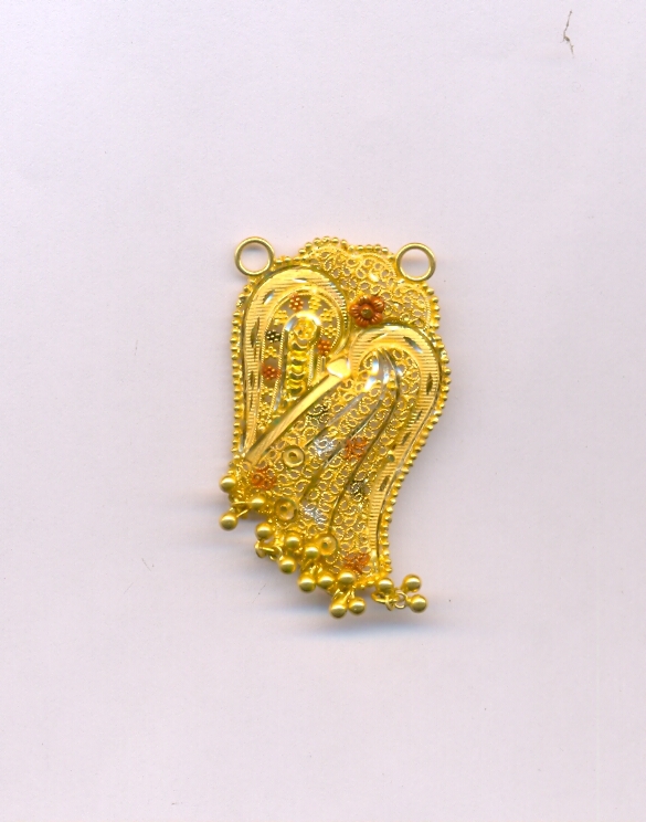 GOLD PENDENT PLAIN FANCY