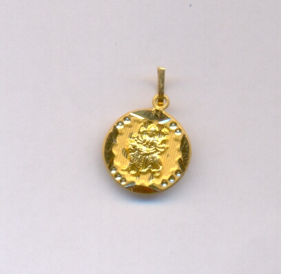 GOLD PENDENT PLAIN FANCY