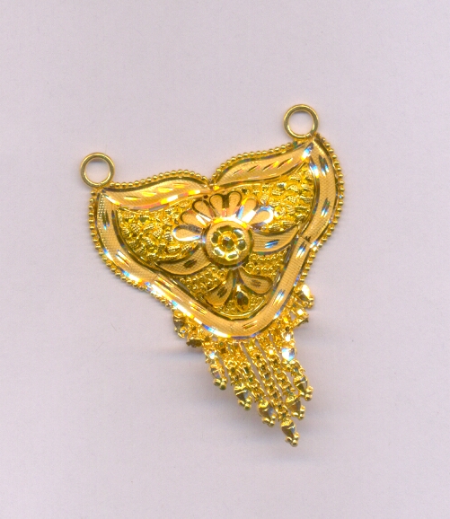 GOLD PENDENT PLAIN FANCY