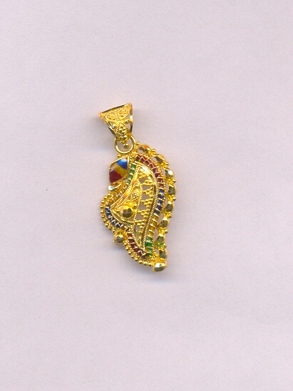 GOLD PENDENT PLAIN FANCY