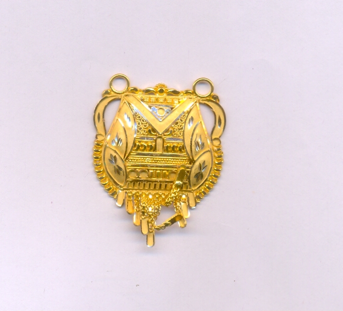 GOLD PENDENT PLAIN FANCY