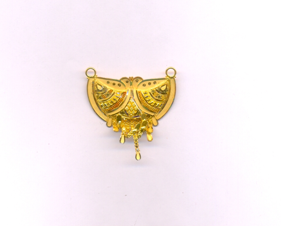 GOLD PENDENT PLAIN FANCY