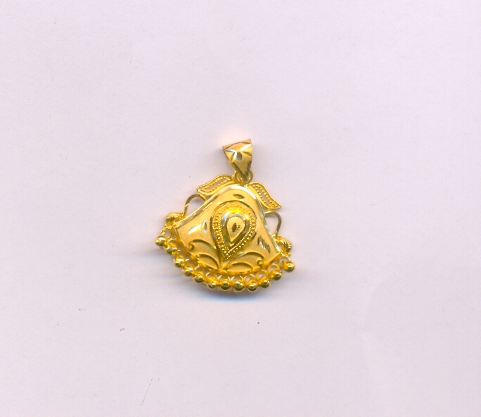 GOLD PENDENT PLAIN FANCY