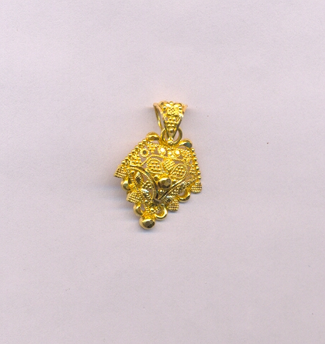 GOLD PENDENT PLAIN FANCY