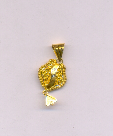 GOLD PENDENT PLAIN FANCY