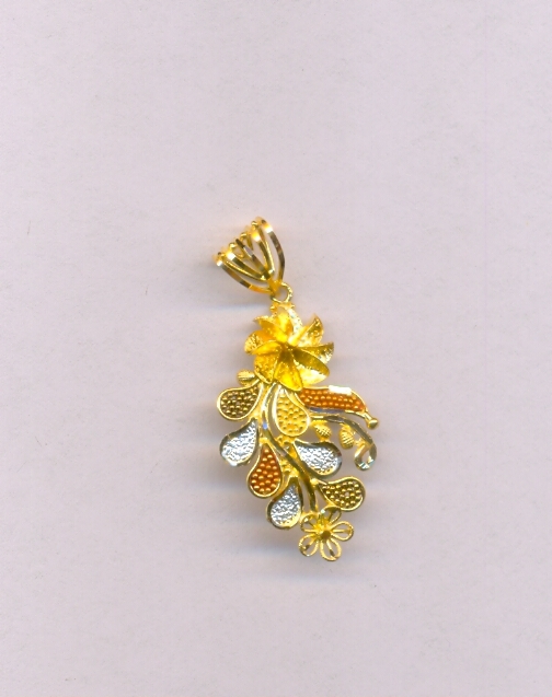 GOLD PENDENT PLAIN FANCY