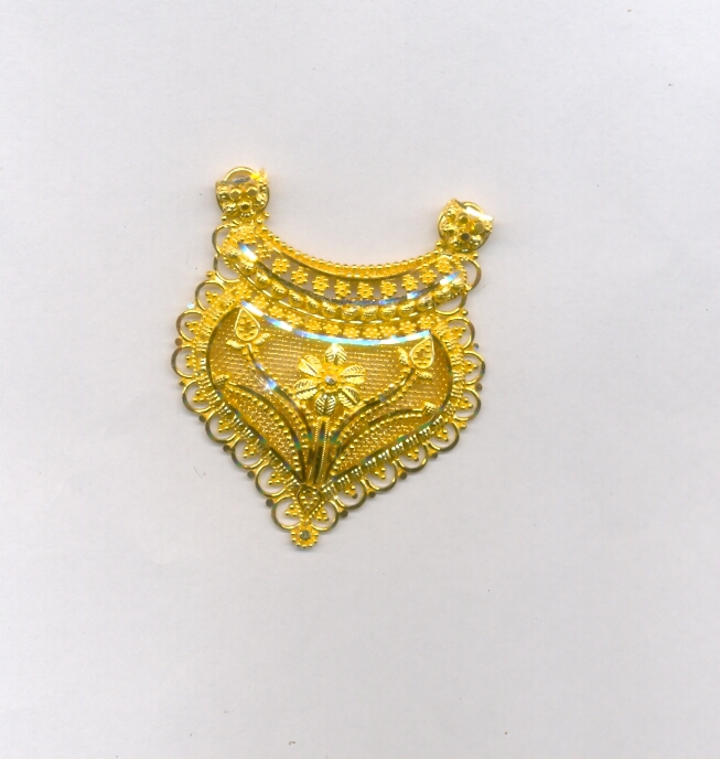 GOLD PENDENT PLAIN FANCY