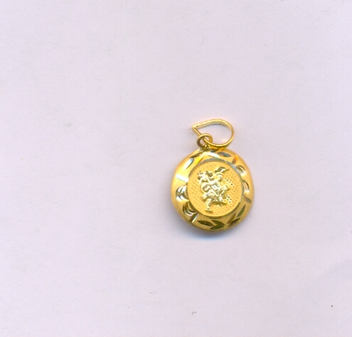 GOLD PENDENT PLAIN FANCY