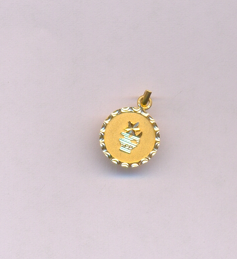GOLD PENDENT PLAIN FANCY