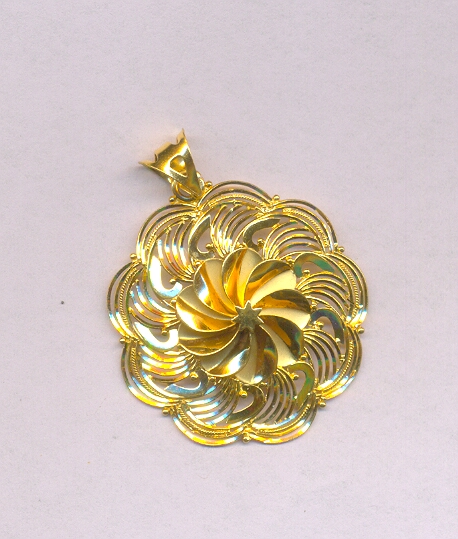 GOLD PENDENT PLAIN FANCY