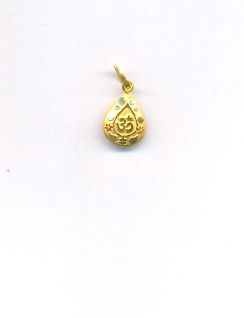 GOLD PENDENT PLAIN FANCY