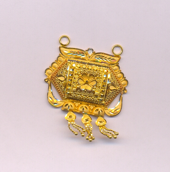 GOLD PENDENT PLAIN FANCY