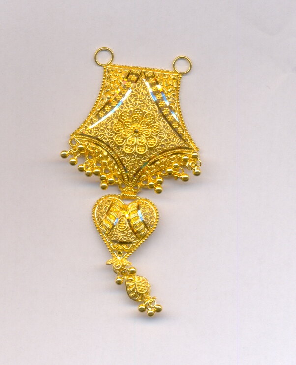 GOLD PENDENT PLAIN FANCY