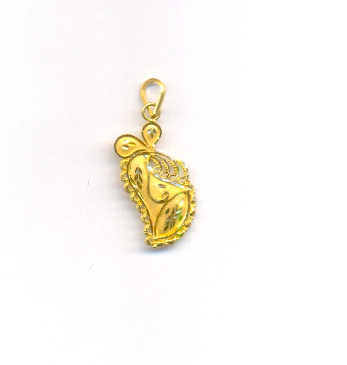 GOLD PENDENT PLAIN FANCY