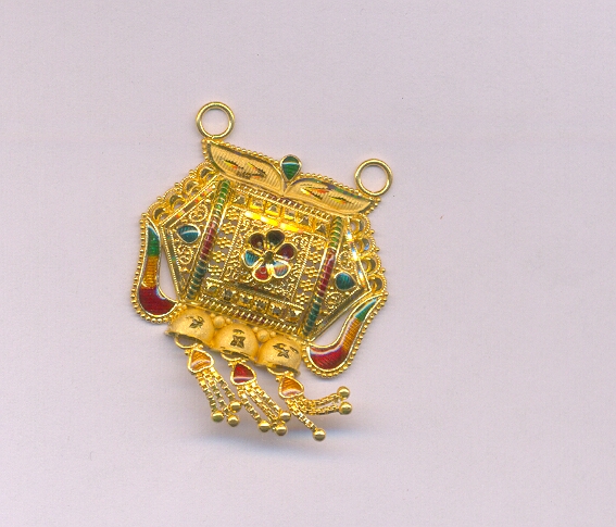 GOLD PENDENT PLAIN FANCY