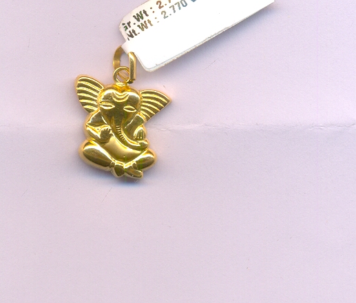 GOLD PENDENT PLAIN FANCY