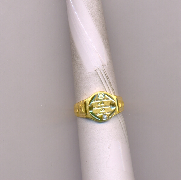 GOLD RING GENTS PLAIN EXCLUSIVE