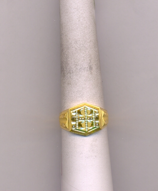 GOLD RING GENTS PLAIN EXCLUSIVE