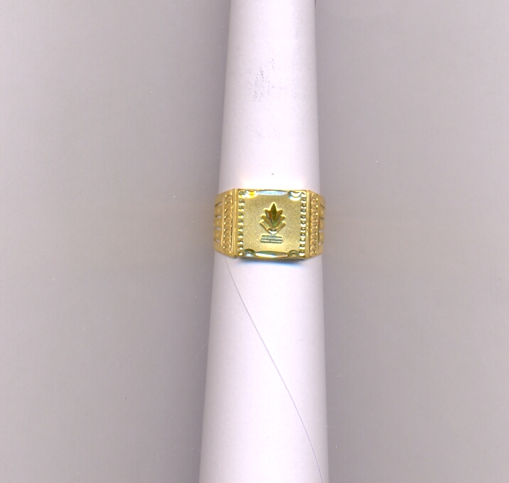 GOLD RING GENTS PLAIN EXCLUSIVE