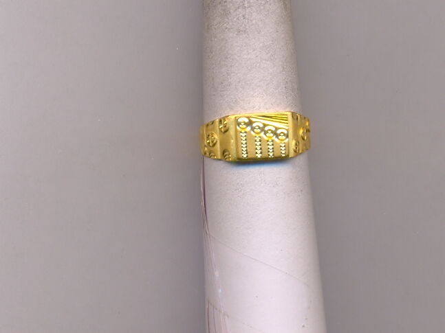 GOLD RING GENTS PLAIN FANCY