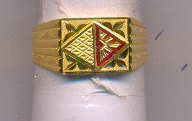 GOLD RING GENTS PLAIN FANCY
