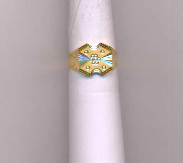 GOLD RING GENTS PLAIN FANCY