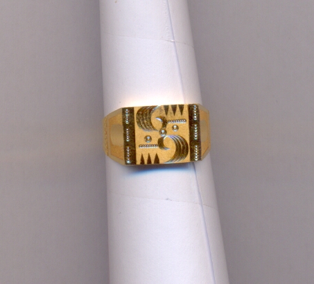 GOLD RING GENTS PLAIN FANCY