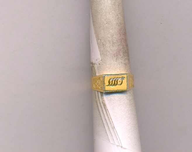 GOLD RING GENTS PLAIN FANCY