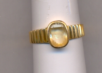 GOLD RING GENTS PLAIN FANCY