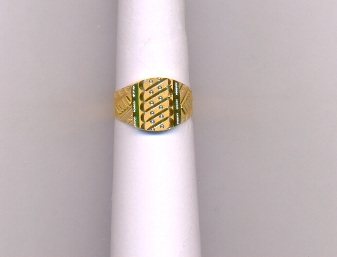 GOLD RING GENTS PLAIN FANCY