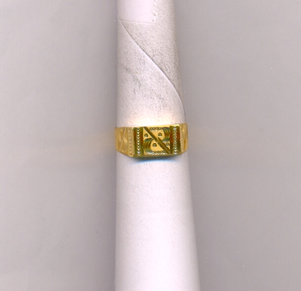 GOLD RING GENTS PLAIN FANCY