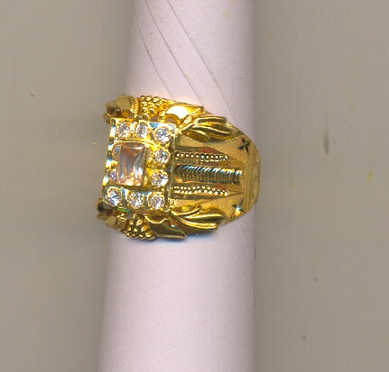 GOLD RING GENTS PLAIN FANCY