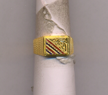 GOLD RING GENTS PLAIN FANCY