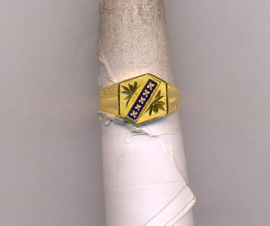 GOLD RING GENTS PLAIN FANCY