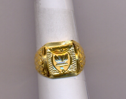 GOLD RING GENTS PLAIN FANCY
