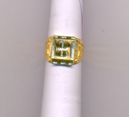 GOLD RING GENTS PLAIN FANCY