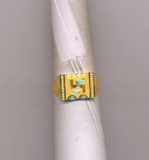 GOLD RING GENTS PLAIN FANCY