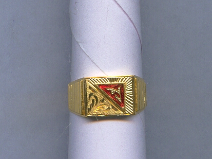 GOLD RING GENTS PLAIN FANCY