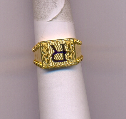 GOLD RING GENTS PLAIN FANCY