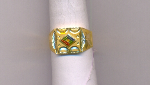 GOLD RING GENTS PLAIN FANCY