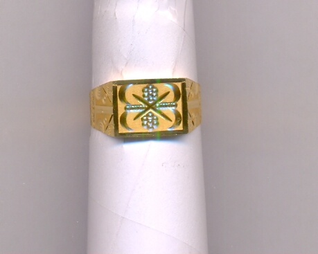 GOLD RING GENTS PLAIN FANCY