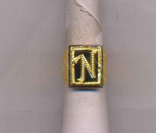 GOLD RING GENTS PLAIN FANCY