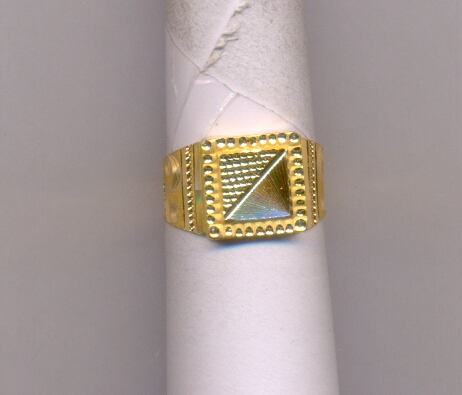 GOLD RING GENTS PLAIN FANCY