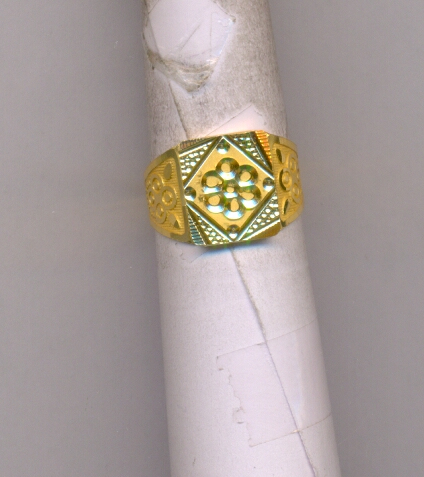 GOLD RING GENTS PLAIN FANCY